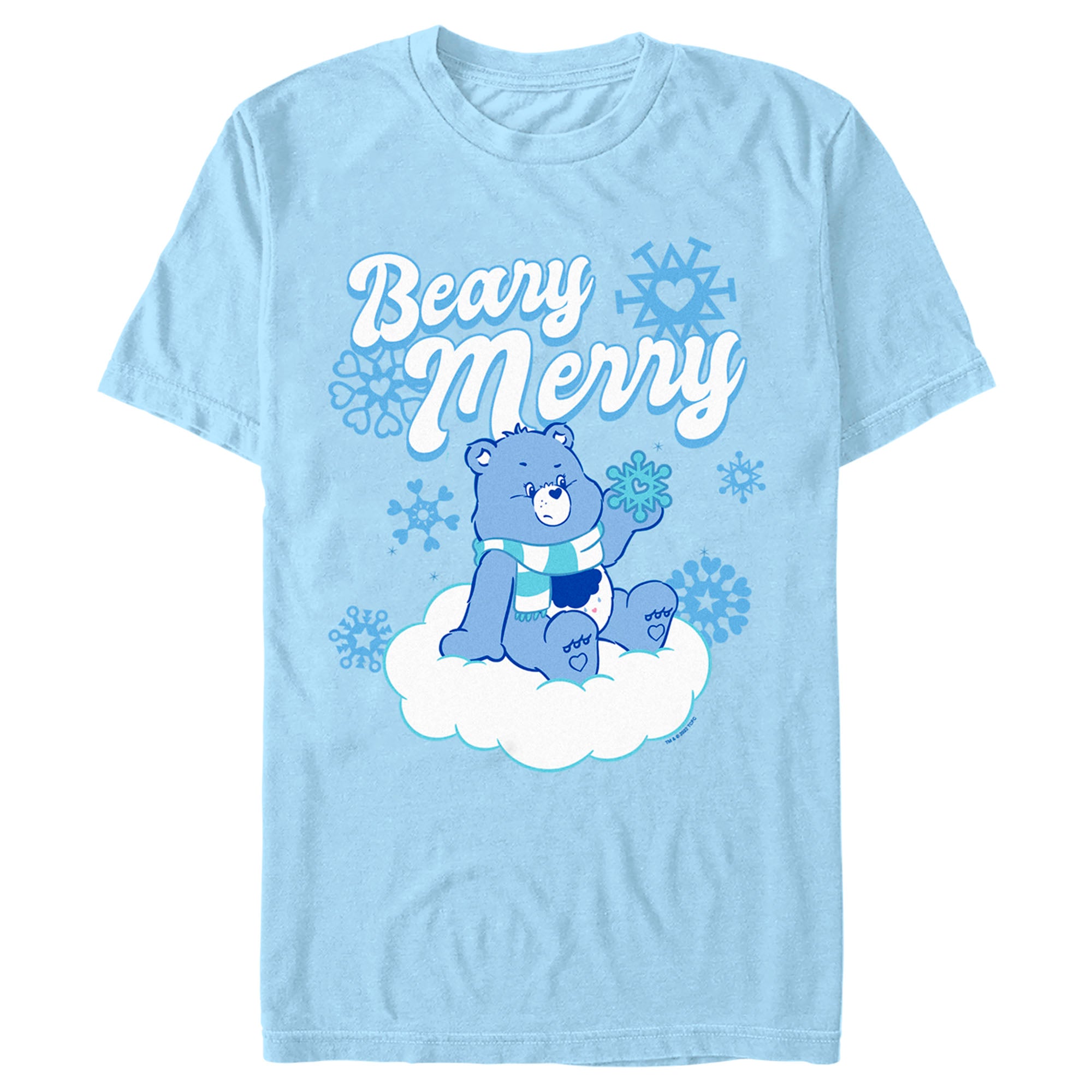 Men's Care Bears Christmas Grumpy Bear Beary Merry T-Shirt Men's Care Bears Christmas Grumpy Bear Beary Merry T-Shirt