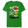 Men’s Dr. Seuss Christmas Grinch You’re a Mean One Portrait T-Shirt