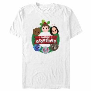 Men’s Guardians of the Galaxy Holiday Special Season’s Grootings Cute Characters T-Shirt