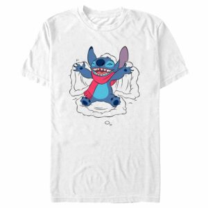 Men’s Lilo & Stitch Snow Angel Winter T-Shirt