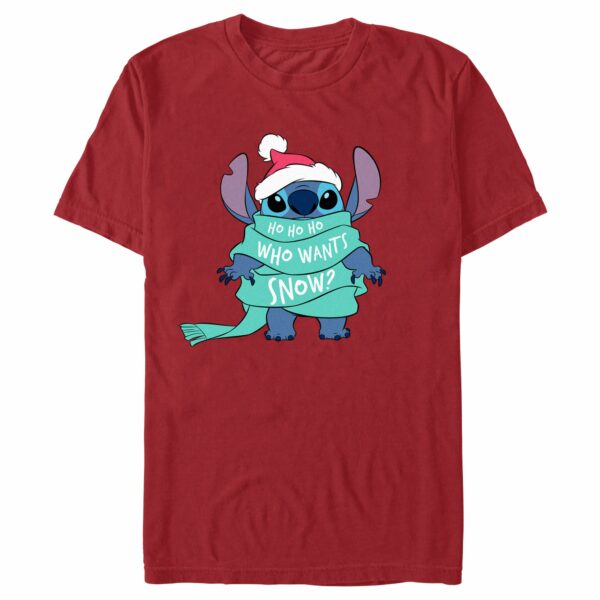 Men’s Lilo & Stitch Who Wants Snow T-Shirt