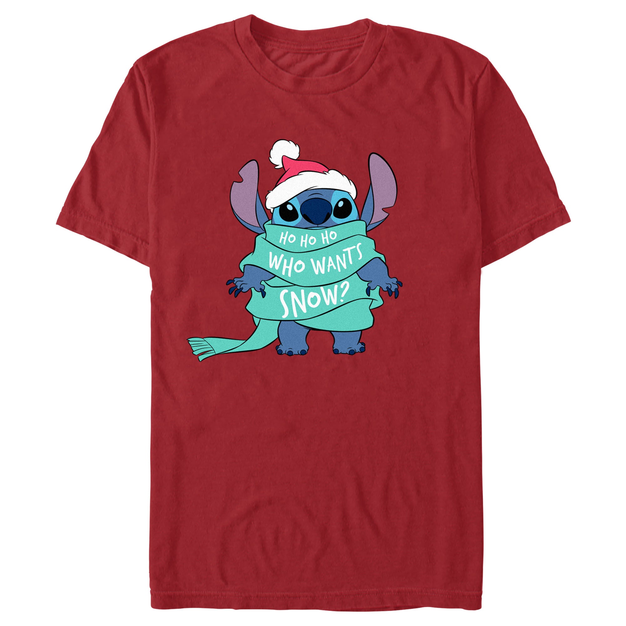 Men's Lilo & Stitch Who Wants Snow T-Shirt Men's Lilo & Stitch Who Wants Snow T-Shirt