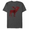 Men’s Lost Gods Christmas Plaid Moose T-Shirt