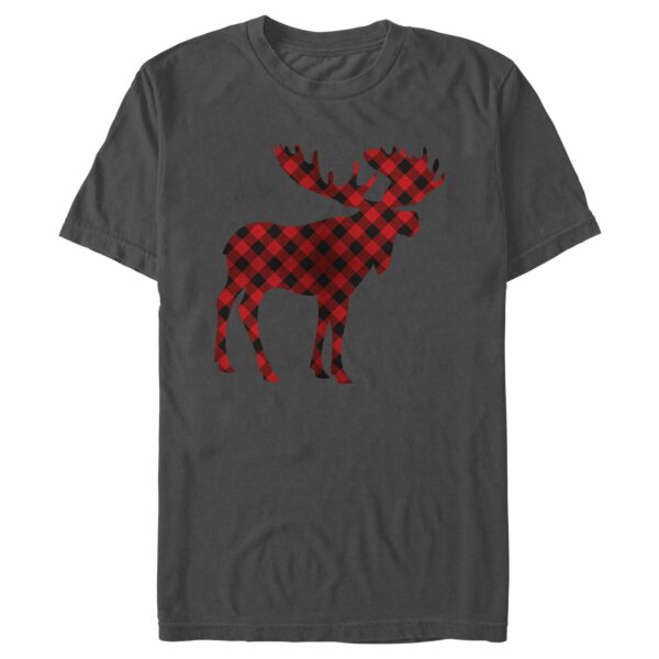 Men’s Lost Gods Christmas Plaid Moose T-Shirt