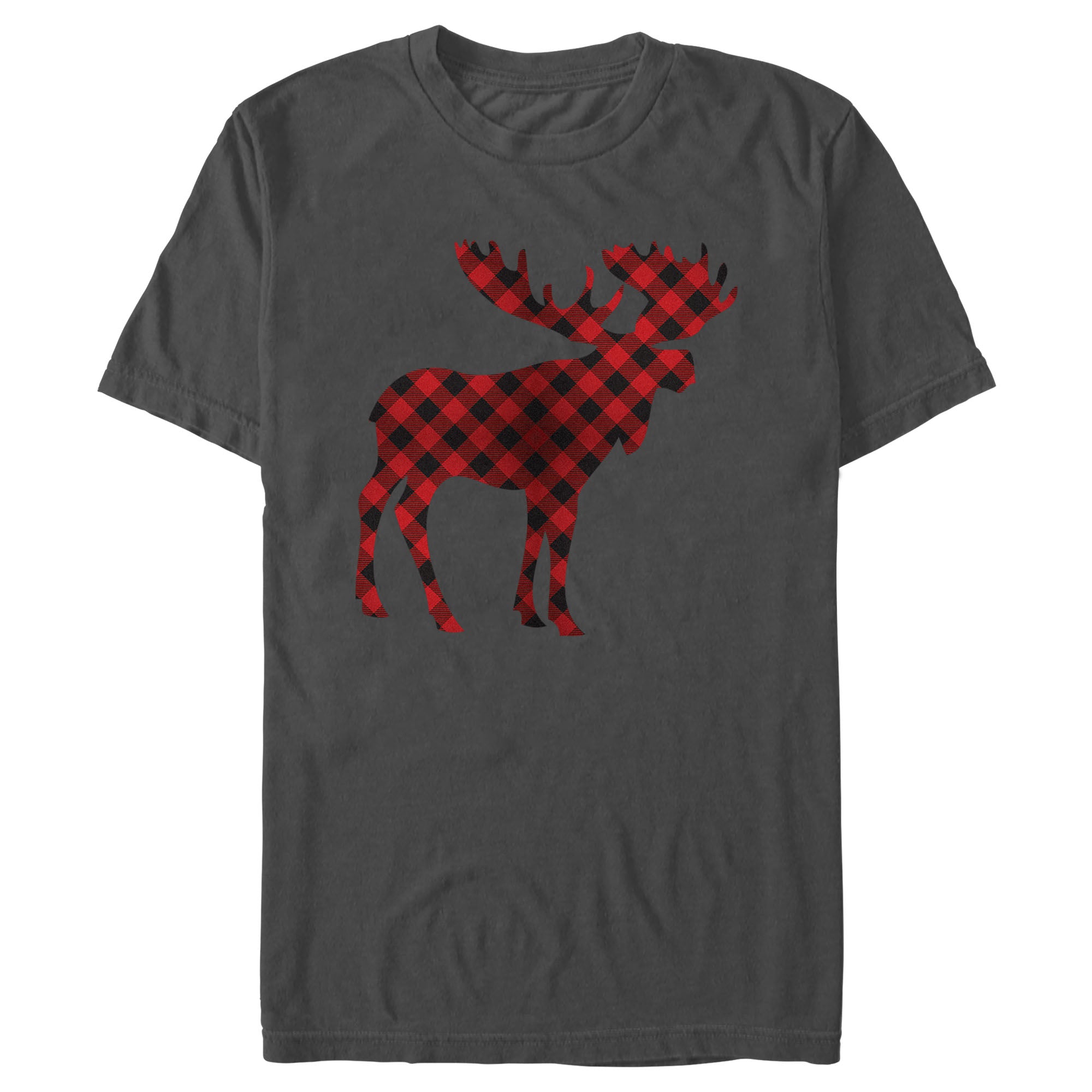 Men's Lost Gods Christmas Plaid Moose T-Shirt Men's Lost Gods Christmas Plaid Moose T-Shirt