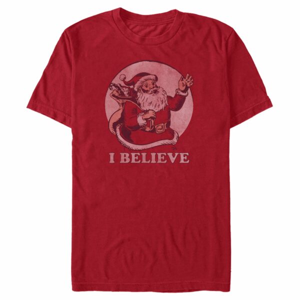 Men’s Lost Gods I Believe Vintage Santa T-Shirt