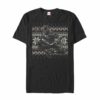 Men’s Marvel Black Panther Knit Pattern Print T-Shirt