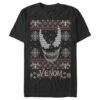 Men’s Marvel Ugly Christmas Venom Face T-Shirt