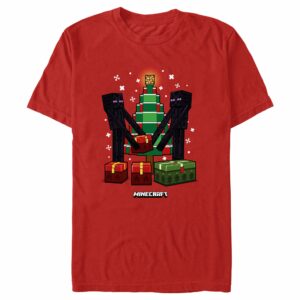 Men’s Minecraft Christmas Tree Endermans T-Shirt