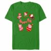 Men’s Peppa Pig Christmas Gingerbread Cookie Characters T-Shirt