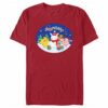 Men’s Pokemon Christmas Happy Holidays Snowman T-Shirt