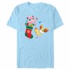 Men’s Pokemon Christmas Jigglypuff and Fennekin Stocking T-Shirt