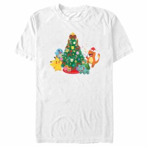 Men’s Pokemon Christmas Tree Characters T-Shirt