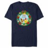 Men’s Pokemon Pikachu and Eevee Happy Holidays T-Shirt