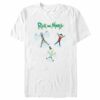 Men’s Rick and Morty Christmas Snow Angels T-Shirt