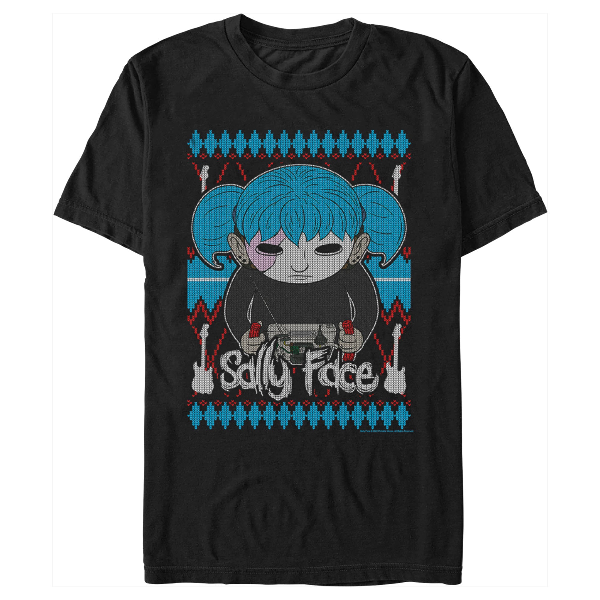 Men's Sally Face Sweater Print T-Shirt Men's Sally Face Sweater Print T-Shirt
