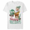 Men’s Snow White and the Seven Dwarfs Snow White and the Seven Dwarfs Happy Bashful Holidays T-Shirt