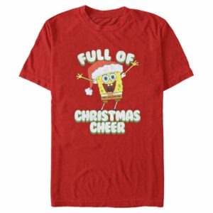 Men’s SpongeBob SquarePants Full of Christmas Cheer T-Shirt