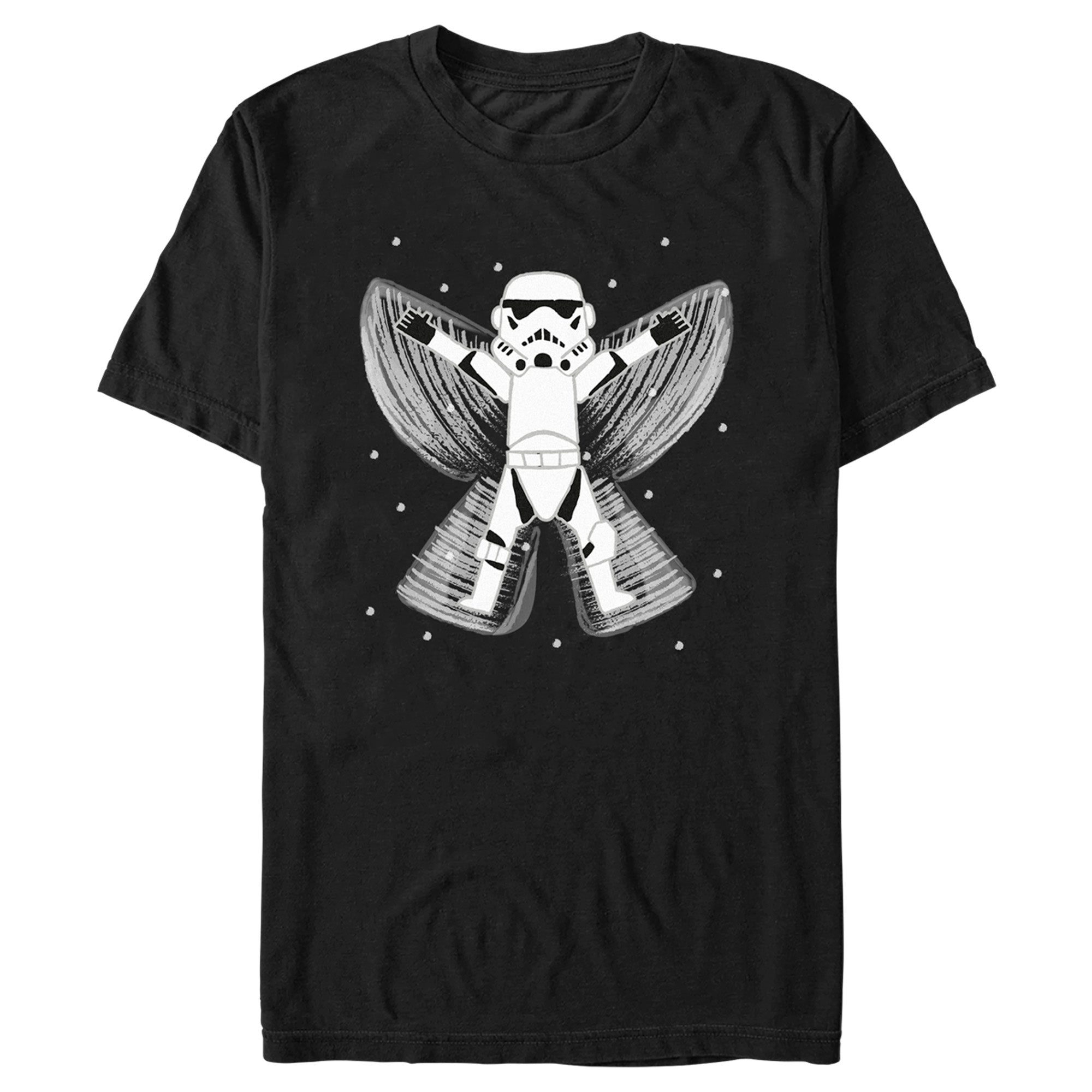 Men's Star Wars A New Hope Snow Angel Trooper T-Shirt Men's Star Wars A New Hope Snow Angel Trooper T-Shirt