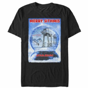 Men’s Star Wars Christmas AT-AT Snow Globe T-Shirt