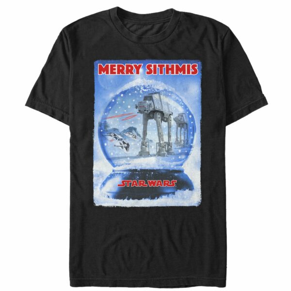 Men’s Star Wars Christmas AT-AT Snow Globe T-Shirt