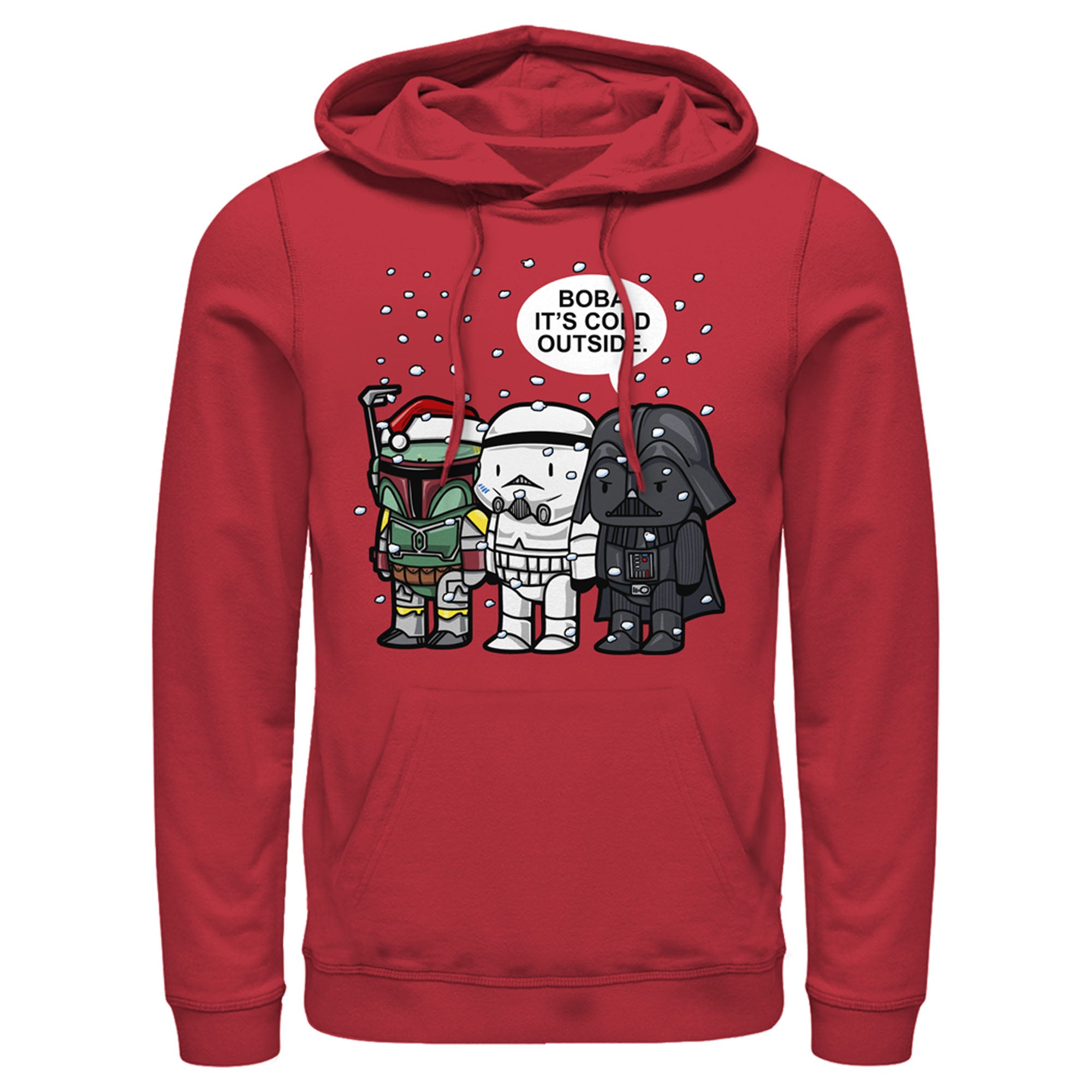 Men's Star Wars Christmas Boba It's Cold Outside Pull Over Hoodie Men's Star Wars Christmas Boba It's Cold Outside Pull Over Hoodie