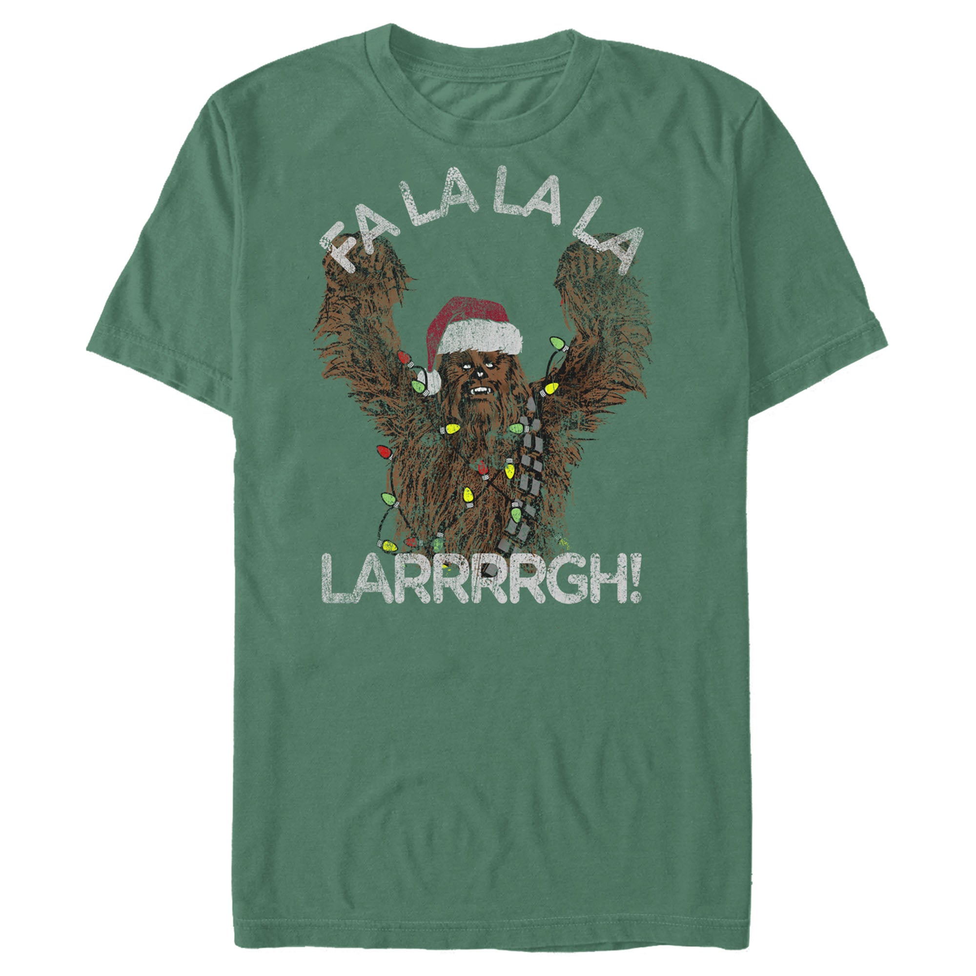 Men's Star Wars Christmas Chewie Fa La La T-Shirt Men's Star Wars Christmas Chewie Fa La La T-Shirt