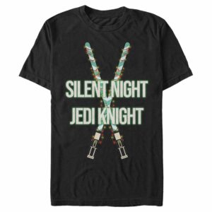 Men’s Star Wars Christmas Silent Night Jedi Knight T-Shirt