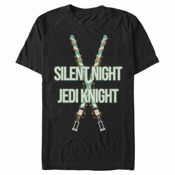 Men’s Star Wars Christmas Silent Night Jedi Knight T-Shirt