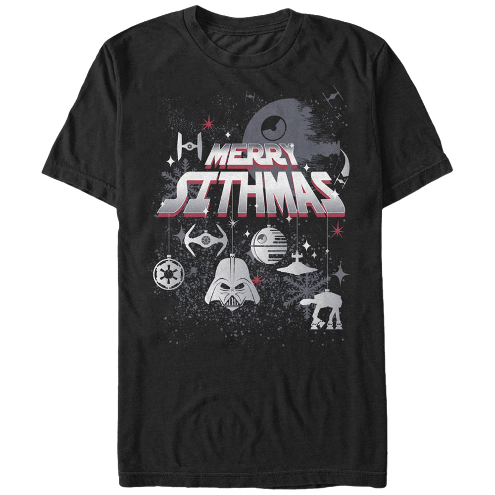 Men's Star Wars Christmas Sithmas Ornaments T-Shirt Men's Star Wars Christmas Sithmas Ornaments T-Shirt