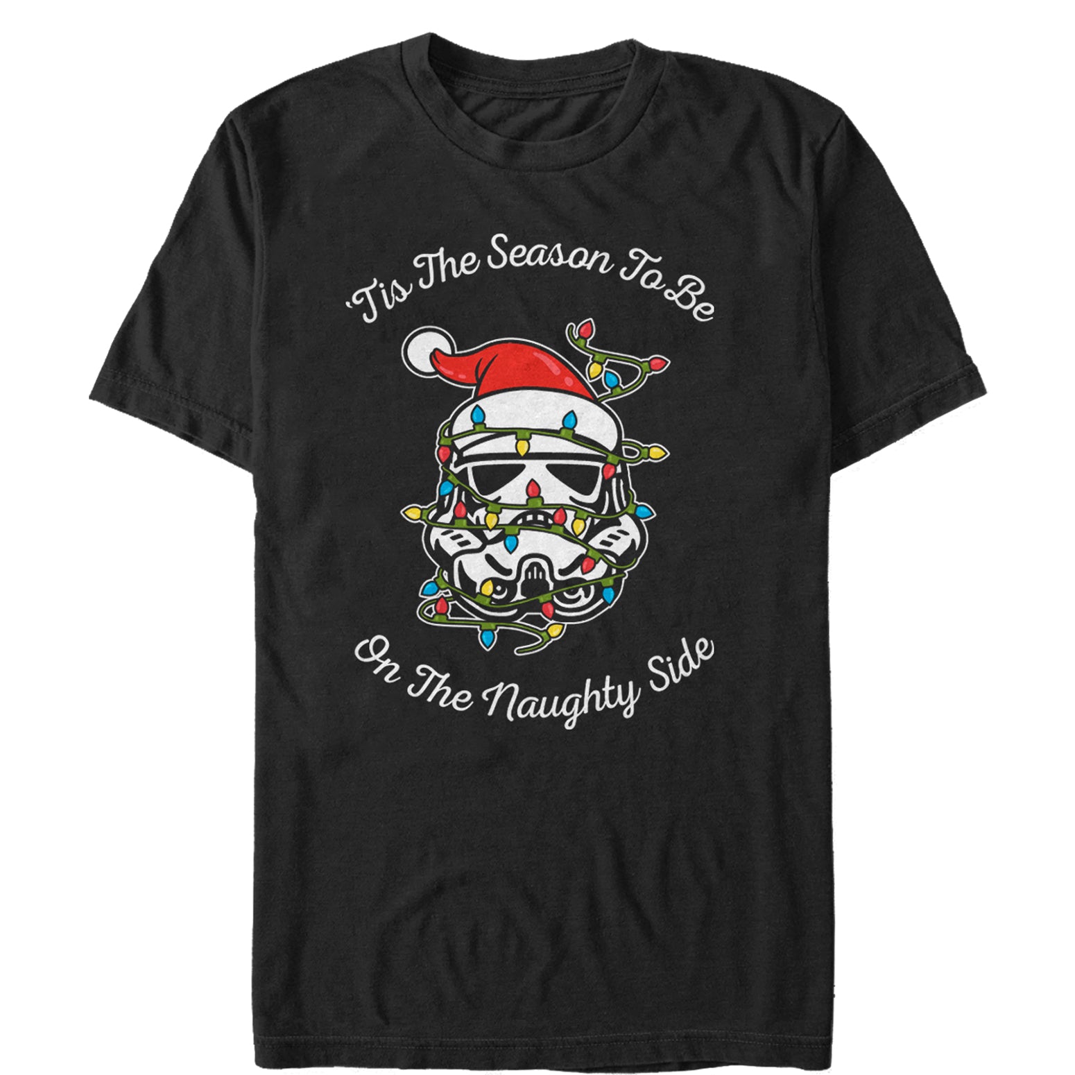 Men's Star Wars Christmas Stormtrooper Naughty Side T-Shirt Men's Star Wars Christmas Stormtrooper Naughty Side T-Shirt