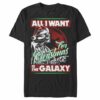 Men’s Star Wars Christmas Vader Wants the Galaxy T-Shirt