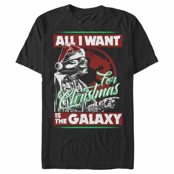 Men’s Star Wars Christmas Vader Wants the Galaxy T-Shirt