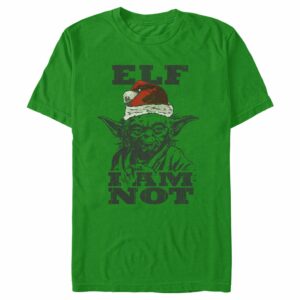 Men’s Star Wars Christmas Yoda Elf I am Not T-Shirt