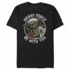 Men’s Star Wars Christmas Yoda May the Force T-Shirt