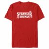 Men’s Stranger Things Christmas Snowflakes Logo T-Shirt