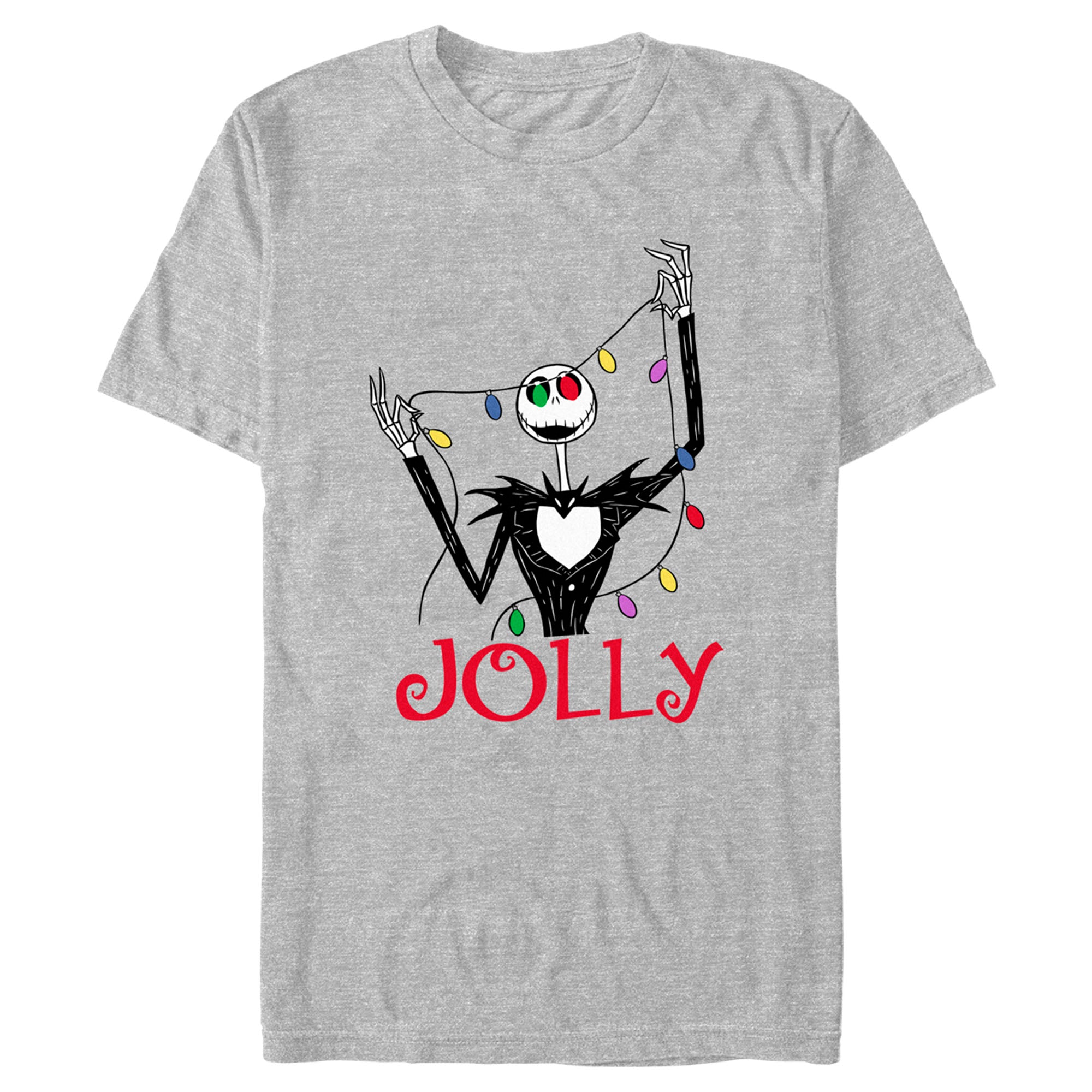 Men's The Nightmare Before Christmas Jack Jolly Christmas Lights T-Shirt Men's The Nightmare Before Christmas Jack Jolly Christmas Lights T-Shirt