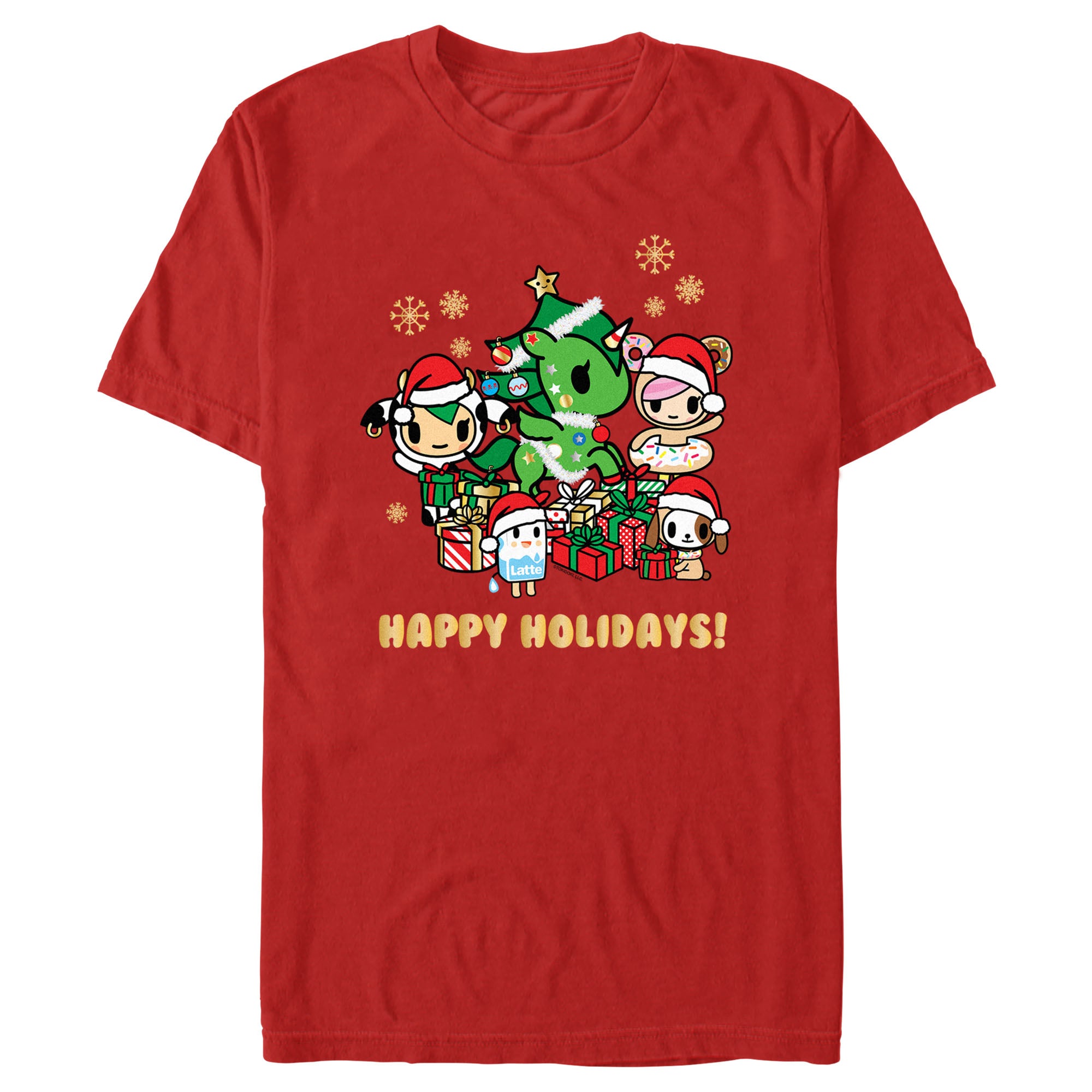 Men's Tokidoki Happy Holidays Group T-Shirt Men's Tokidoki Happy Holidays Group T-Shirt