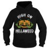 Pumpkin Weed High On Hellaweed Halloween shirt