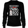 Registered Nurse Halloween Witch Ghost RN Nursing Boo Crew shirt