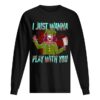 Scary Halloween clown I just wanna play with you shirt