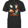Siamese Cat Happy Hallothanksmas T-Shirt