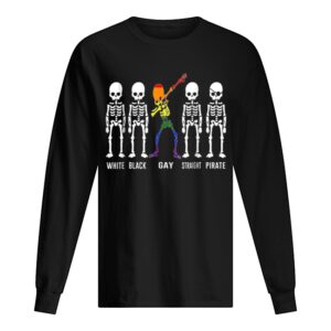 Skeleton Dabbing LGBT Gay Pride Equality Rainbow Dab shirt