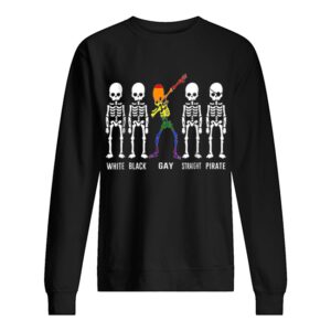 Skeleton Dabbing LGBT Gay Pride Equality Rainbow Dab shirt