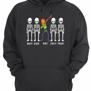 Skeleton Dabbing LGBT Gay Pride Equality Rainbow Dab shirt 3
