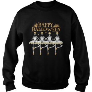 Skeleton Dancing Ballet Happy Halloween shirt 3