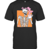 Skeleton Drink Dunkin Donuts Coffee T-Shirt
