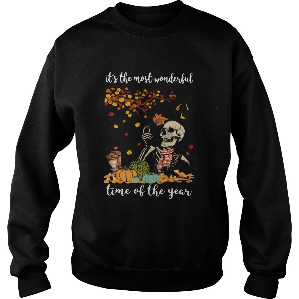 Skeleton Its The Most Wonderful Time Of The Year Halloween shirt Skeleton Its The Most Wonderful Time Of The Year Halloween shirt
