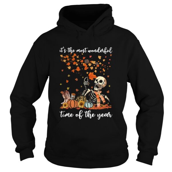 Skeleton Its The Most Wonderful Time Of The Year Pumpkin Halloween shirt