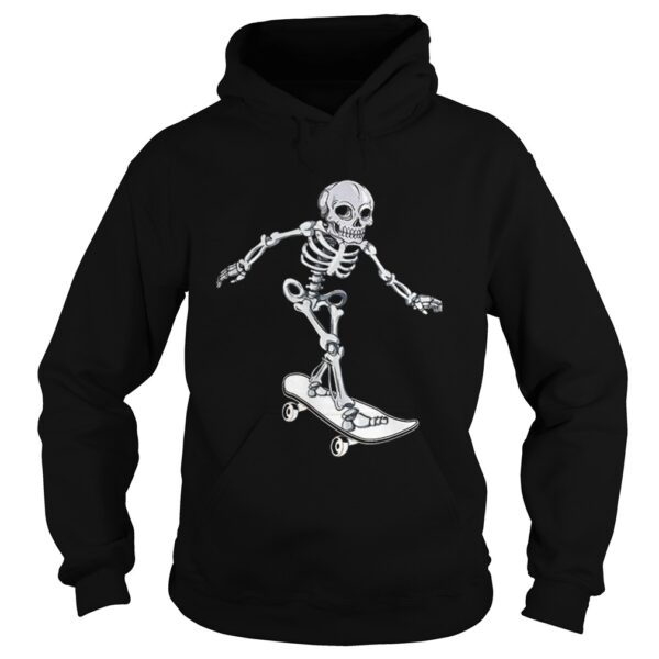 Skeleton Skateboarding Skateboarder Halloween shirt